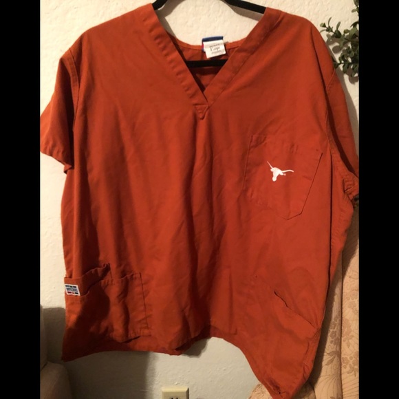 Gel scrubs Texas Longhorns scrub top.  Size XL. - Picture 1 of 5